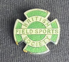 vintage British field sports society Members enamelled pin Badge picture