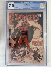 Avengers #57 (1968 Marvel) CGC 7.0 Off White Pages picture