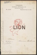Photo:Harrison Brothers Co Lion Brand Concentrated Alum Trade Mark 1883 picture