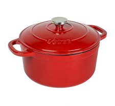 Lodge Enameled Cast Iron Dutch Ovens - 5.5 Quart Red picture
