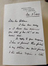 ALS 2 pg British painter Sir Francis Bernard Dicksee 1912 picture