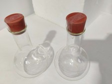 Vintage Bottle Science Laboratory 2x Schott Duran West German 500ml Flask x2 -AF picture