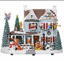 Disney Mickey Characters Holiday House with Lights & Music Centerpiece NEW picture