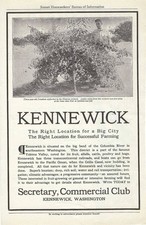 1911 Antique Magazine Ad, Kennewick, Washington. Yakima Valley. Columbia River picture