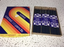 Vintage NAPPCO National Pen Pencil, dark blue, Symphony thin lead pencils 36 pcs picture