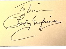 Charley Grapewin 2 Vintage Autographs Wizard of Oz Uncle Henry Signed Cuts picture