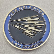 USS Delaware Lan Division Challenge Coin picture