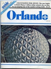 EPCOT CENTER Completes Construction 1982 Orlando Magazine Walt Disney World picture