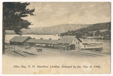Alton Bay, New Hampshire - Steamboat Landing Destroyed by Fire, Nov. 4, 1906 picture