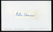 Peter Hansen d2017 signed autograph 3x5 Cut American Actor on General Hospital picture