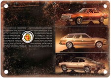 1978 American Motors Corporation Concord Vintage Ad Retro Look Metal Sign A12870 picture