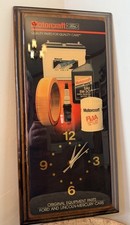 Ford Motorcraft Quality Auto Parts Wall Clock Lacquered Wood Tested VIDEO picture