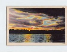 Postcard Lake Clouds Sunset Scenery picture