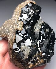 591g Brand new rare black smoked quartz crystal spinel garnet  B623 picture