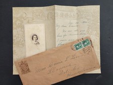 1913 antique CALIFORNIA MISSION INN LETTERHEAD ENV PHOTO carie levis llanerch pa picture