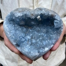 3.9lb Natural blue Celestite Crystal Quartz Cluster Rough Specimen Healing picture
