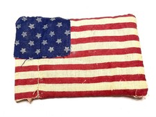 Antique 48 Star American Flag Pincushion Miniature Patriotic Sewing 1912-1959 picture