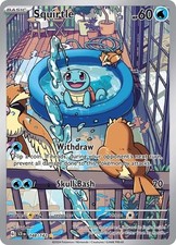 Pokemon Squirtle 148/142 Holo Illustration Rare Stellar Crown NM picture