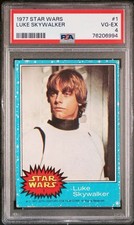 Topps 1977 Star Wars Base Set #1 Luke Skywalker PSA 4 Cert 76206994 picture