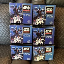 Vintage 96’ Applause Star Wars mugs:Palpatine/Tusken/Vader/Bibfortuna/fett/guard picture