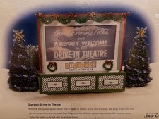 Department 56 Original Snow Village Stardust Drive-In Theater Boxed 2001 picture