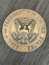 Authentic Bronze 40th President Ronald Reagan 3 Inch Medallion With Box picture