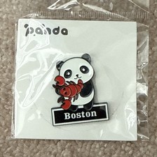Panda Fest Boston Commemorative Pin Panda With Lobster picture