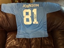 Calvin Johnson Signed Lions Jersey Sz XL AUTO AAA Holo picture