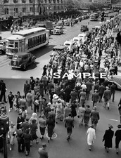 1938 NEW YORK 5th Avenue & 42nd Street 8.5x11 Photo (238-D) picture