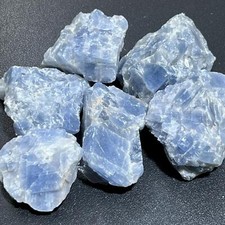 Blue Calcite Crystal Rough Raw Stones (By The Piece or Pound) Mexico Mineral picture