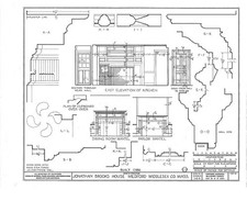 West Medford Massachusetts Jonathan Brooks House 1786 floor plan HABS picture