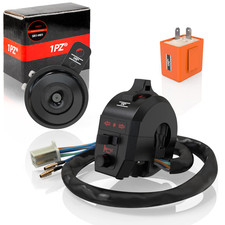 Universal Light Turn Signal Switch + Flasher Relay + Horn | Replacement for Hond picture