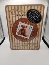 Celebrate the Century USPS Teddy Bear Tin 15 Note Cards/Envelopes Factory Sealed picture