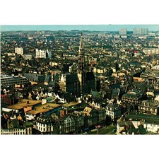 Vintage Brussels Belgium Panorama Postcard Aerial View Grand Place Vita Nova picture