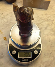 305g huge antique cherry amber  figurine - heavy damage - raw material picture