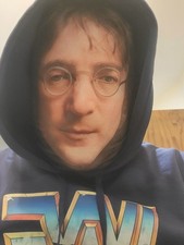 New Vintage Style John Lennon Face Mask Round Glasses The Beatles Fancy Costume picture