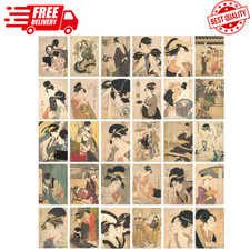 Vintage Art Postcards Set | 30 Postcards | Japanese Artist Kitagawa Utamaro picture