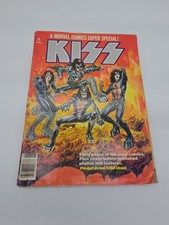 1977 KISS Marvel Comics Super Special 1 INTACT POSTER Centerfold Blood Ink Read picture