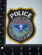 Department of Defense DOD Police Shoulder Patch Obsolete Embroidered picture