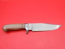 Wootz Ingot Steel Made Hunting Knife Micarta Handle With Leather Sheath S607 picture