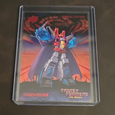 Transformers the Movie 40th Anniversary #9 Red Foil Starscream Upper Deck  /1986 picture
