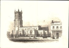 St. John's Church, Glastonbury, 1860 Postcard picture