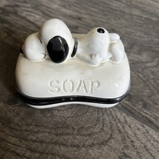 SNOOPY 1958, 1966 Peanuts Ceramic Soap Dish picture