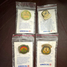 MLB Oakland A's World Series Champions Enamel Pin Set SGA 1972-1974 #2-5 picture
