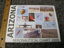 2008 Arizona Aeronautical Chart Map Arizona Department of Aeronautics NEW picture
