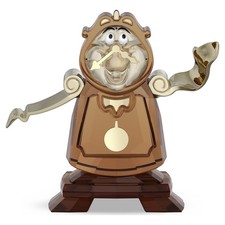 Swarovski Disney Beauty and the Beast Cogsworth Crystal Figurine Brown 5714739 picture