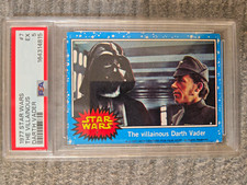 Topps 1977 Star Wars #7 The Villainous Darth Vader PSA 5 EX Card picture