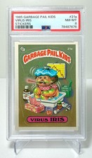 1985 Topps Garbage Pail Kids Series 1 - #21a Virus Iris - PSA 8 NM-MT picture