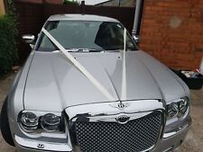 CHRYSLER 300c CRD Bentley B CHROME metal/enamel plus gel dome FULL SET OF BADGES picture