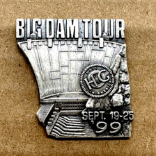 VTG - Harley Davidson Big Dam Tour Pin 1999 ~ Hoover to Shasta Dam BALLOU REG'D picture